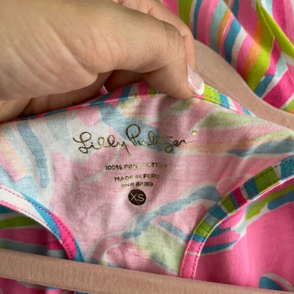 Lilly Pulitzer Monterey Dress Pink Pout Shellabrate XS #4393 - Picture 11 of 16